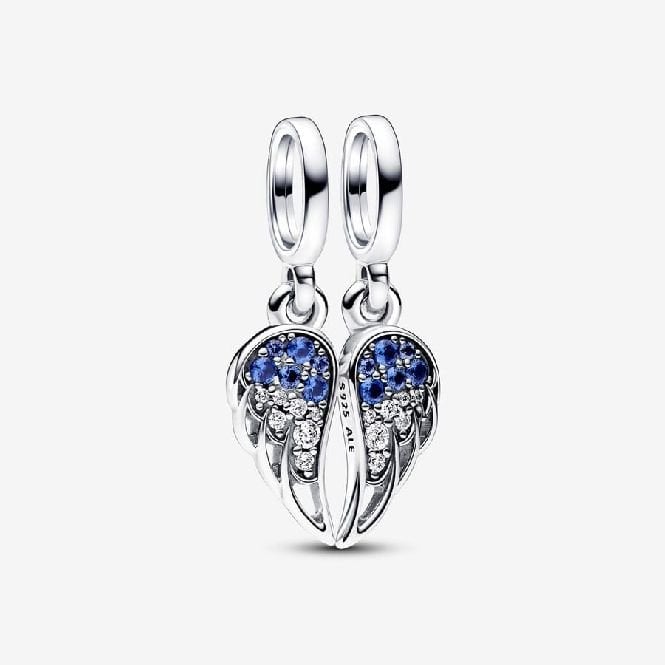 Sparkling Splitable Angel Wings Dangle Charms