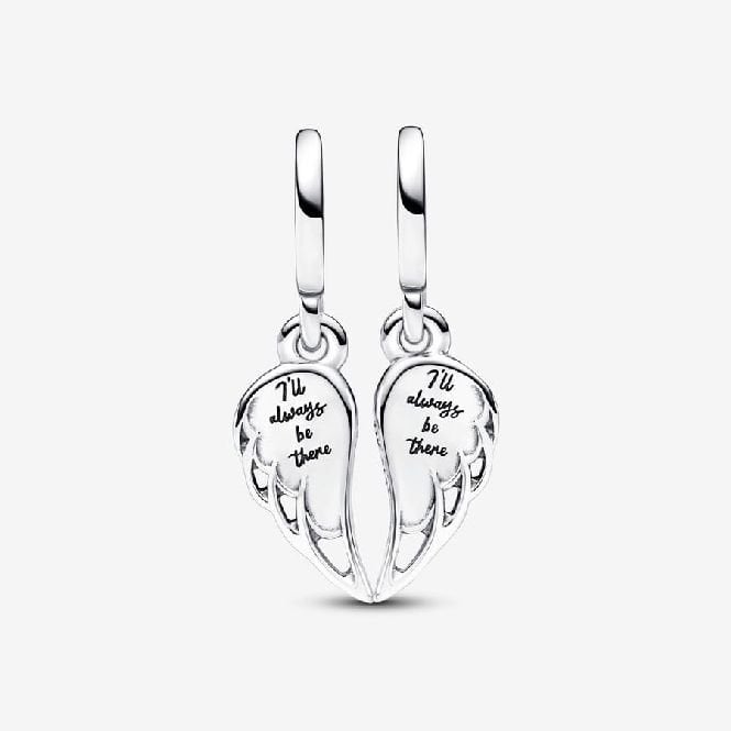 Sparkling Splitable Angel Wings Dangle Charms