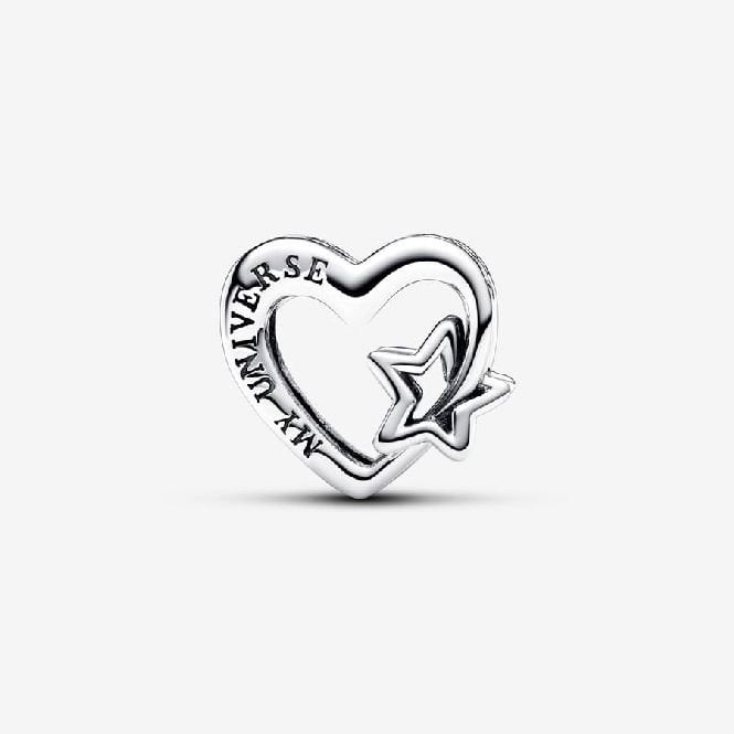 Openwork Family Heart & Star Charms