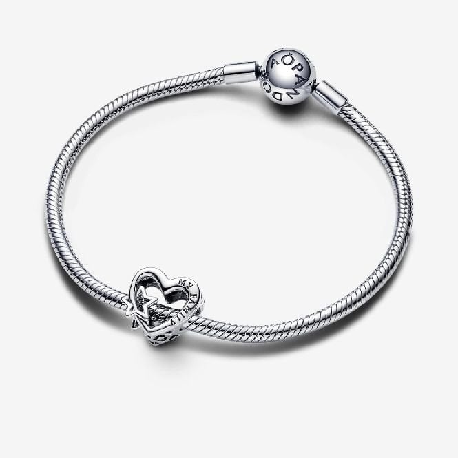 Openwork Family Heart & Star Charms