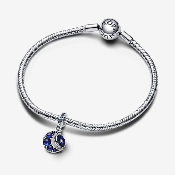 Sparkling Moon Spinning Dangle Charms