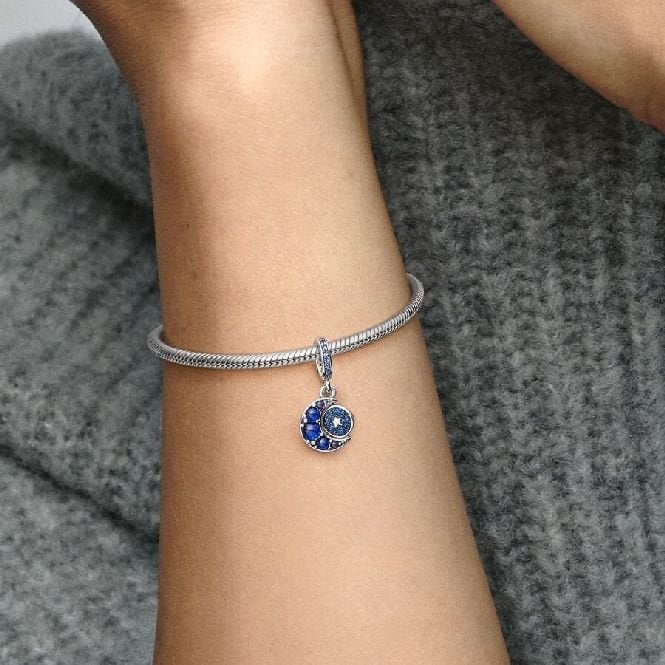 Sparkling Moon Spinning Dangle Charms