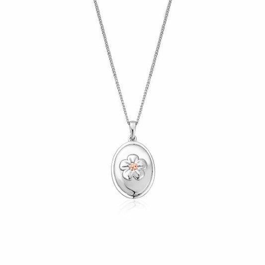 Forget Me Not Silver Pendant Necklace