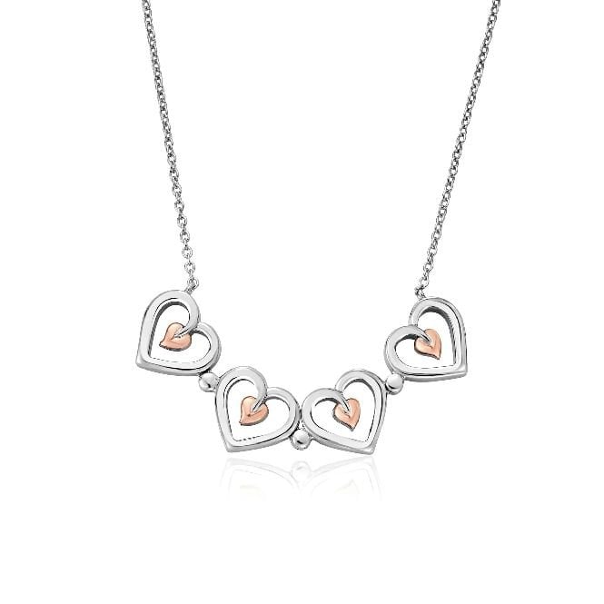 Tree of Life Heart Silver Necklace