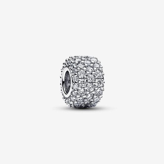 Sparkling Pave Triple-Row Charms