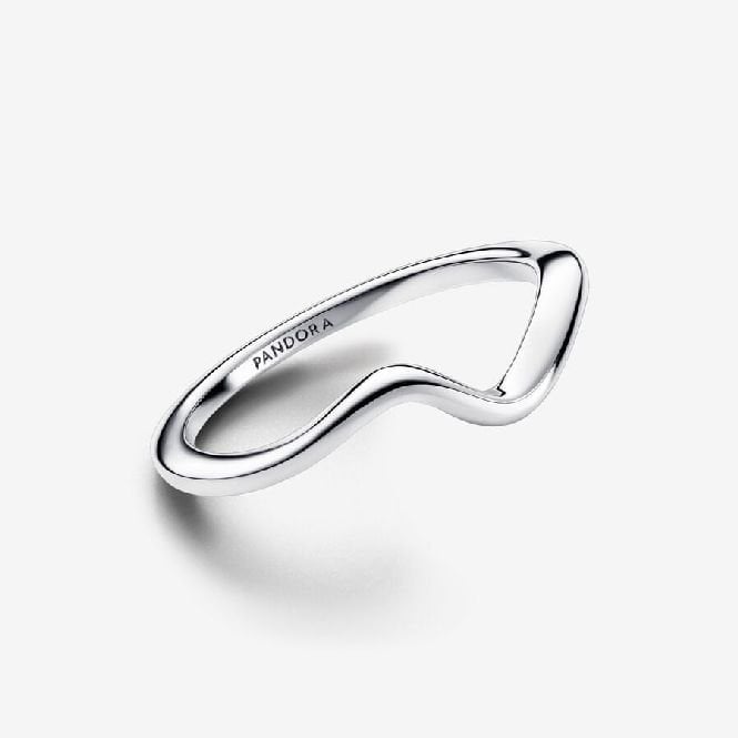 Polished Wave Ring, Size 54