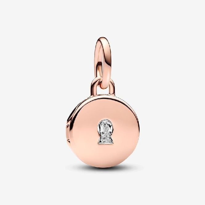 Rose Openable & Engravable Love Locket Dangle Charms