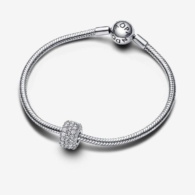 Sparkling Pave Triple-Row Charms