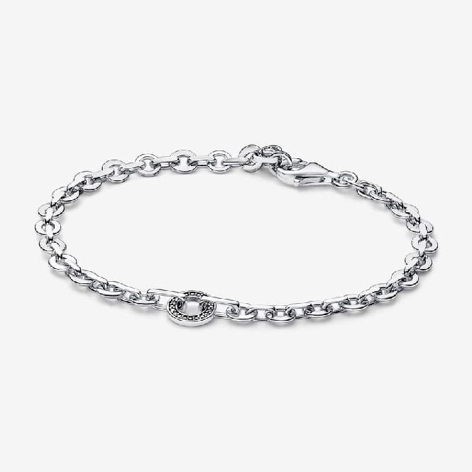 Signature Pave Bold Chain Bracelet, 16cm