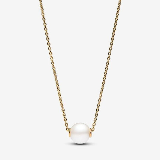 Pandora Gold Treated Freshwater Cultured Pearl Collier Necklace, 45cm