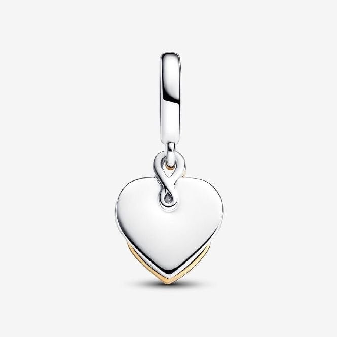 Lab-Grown Diamond Engravable Mum Double Dangle Charms