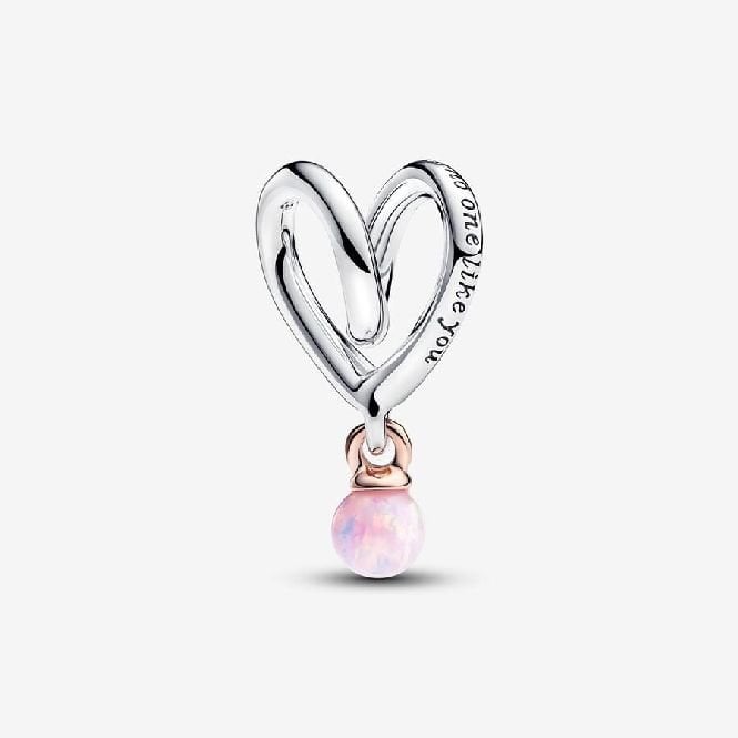 Two-Tone Wrapped Heart Charms