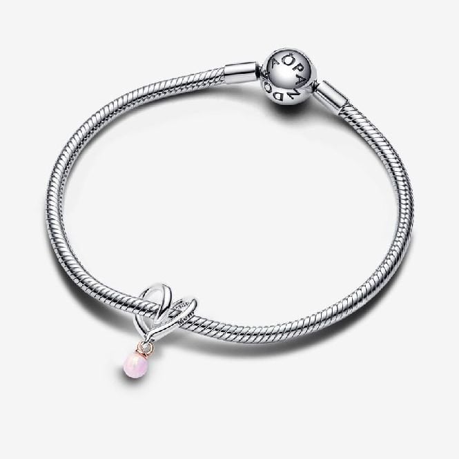Two-Tone Wrapped Heart Charms