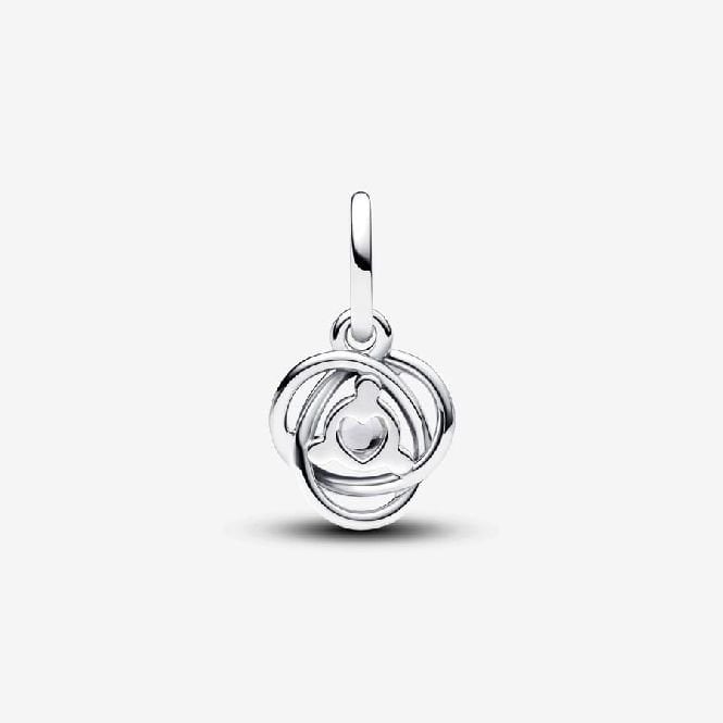 April Birthstone Eternity Circle Dangle Charms
