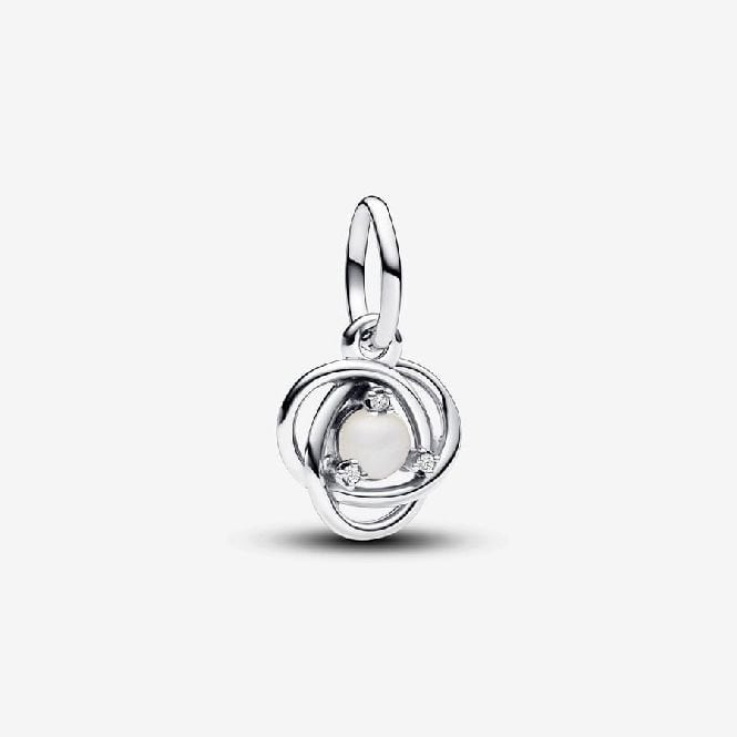 June Birthstone Eternity Circle Dangle Charms