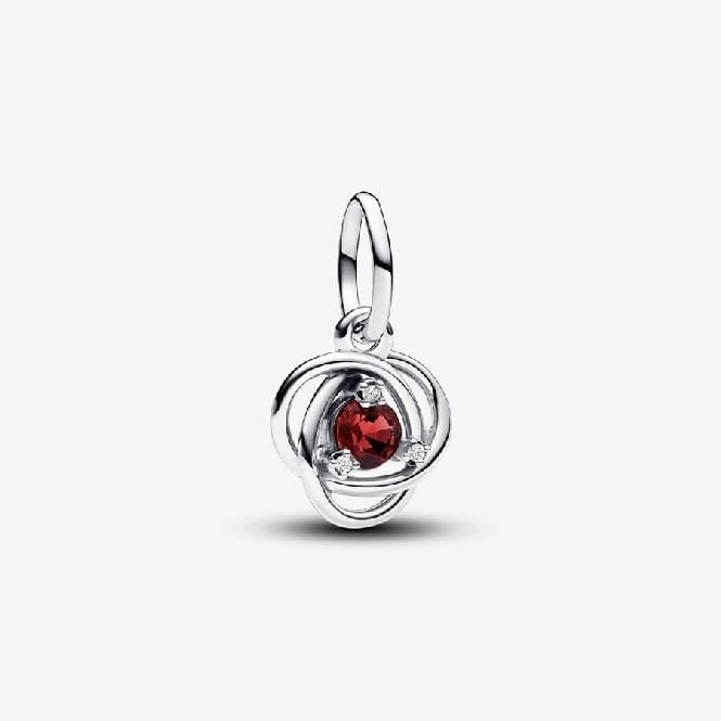 July Birthstone Eternity Circle Dangle Charms