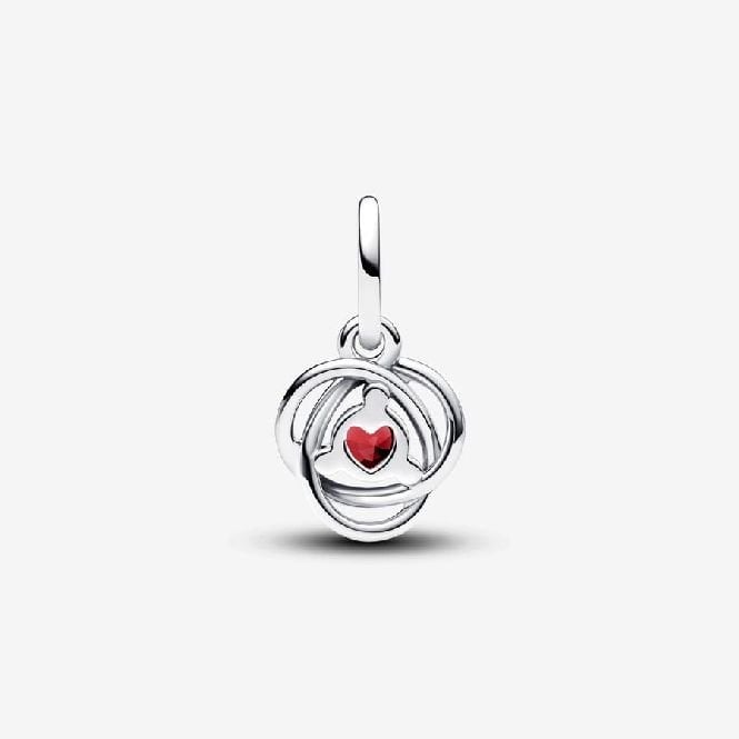 July Birthstone Eternity Circle Dangle Charms