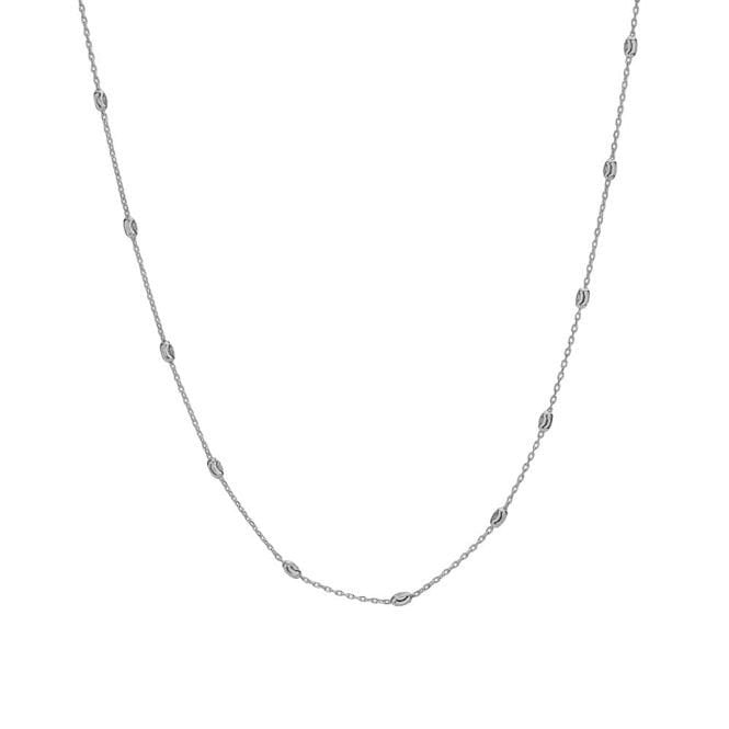 Silver Intermittent Oval Chain, 45cm