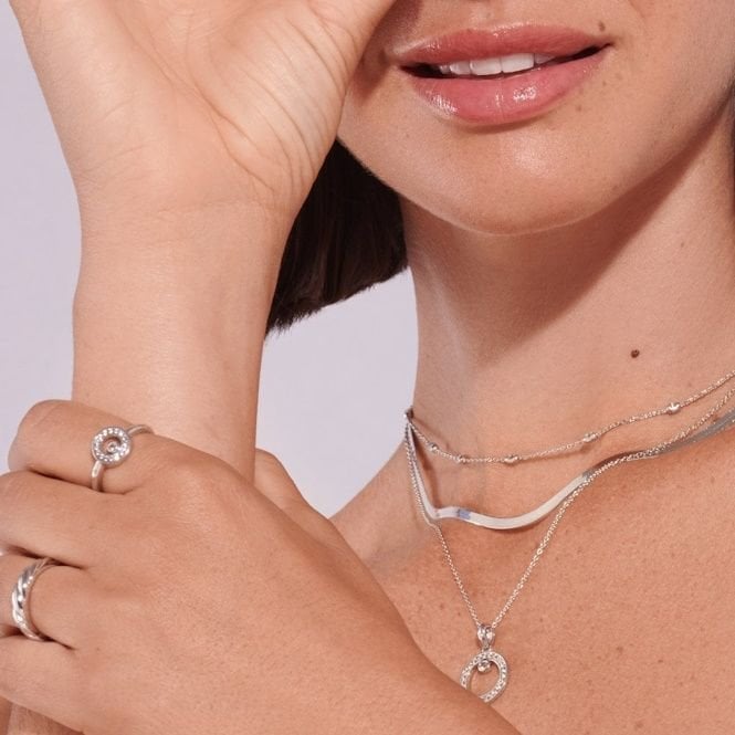 Silver Intermittent Oval Chain, 45cm