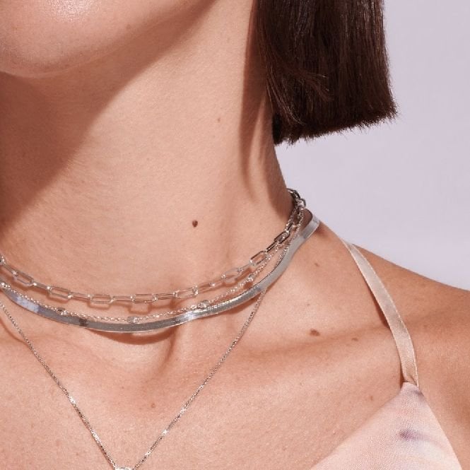Silver Snake Chain, 45cm