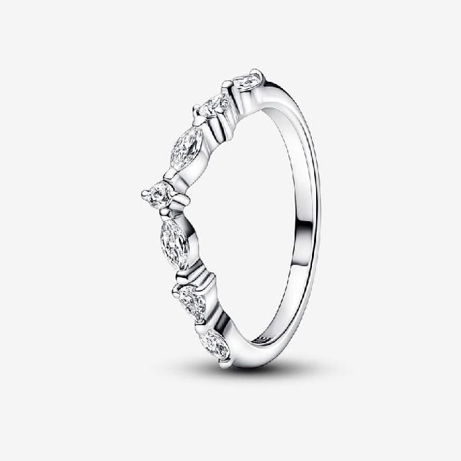 Timeless Wish Sparkling Alternating Ring, Size 54