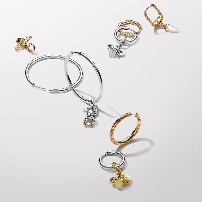 Moments 40 mm Charm Hoop Earrings