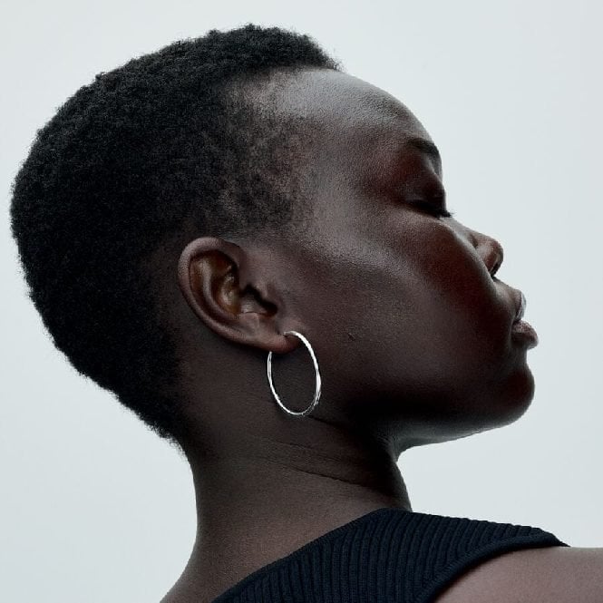Moments 40 mm Charm Hoop Earrings