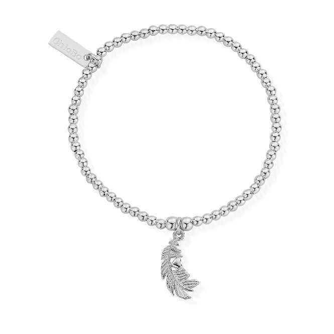 Cute Charm Heart In Feather Bracelet