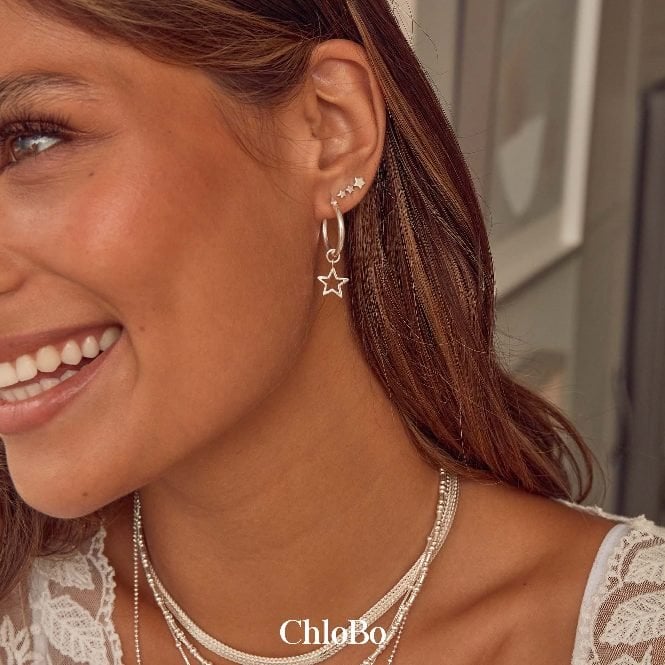 Tiny Multi Star Huggie Hoop Earrings