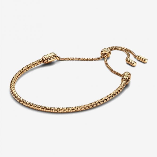 Gold Studded Chain Slider Bracelet
