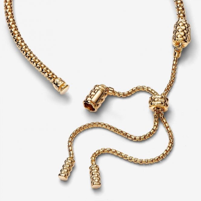 Gold Studded Chain Slider Bracelet