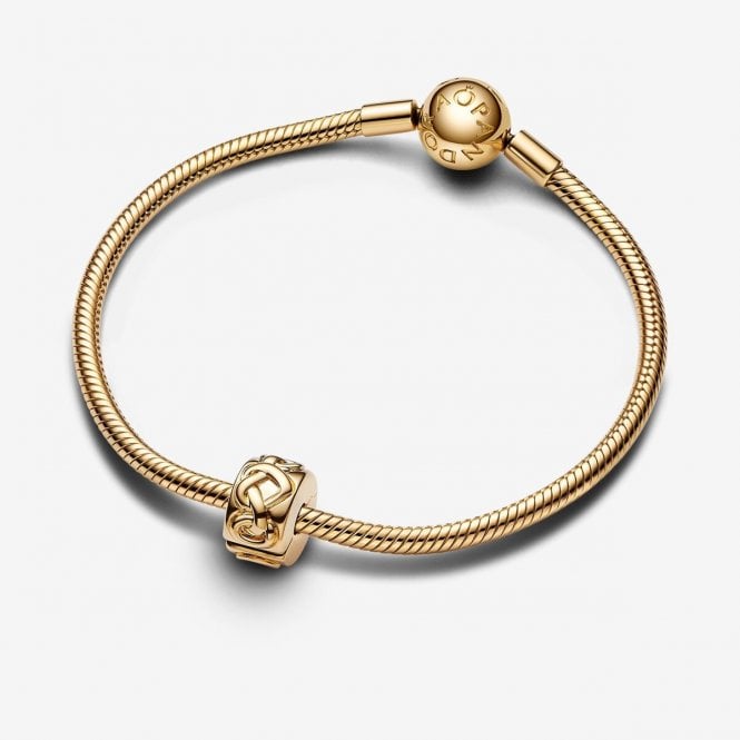 Gold Knotted Hearts Clip Charms