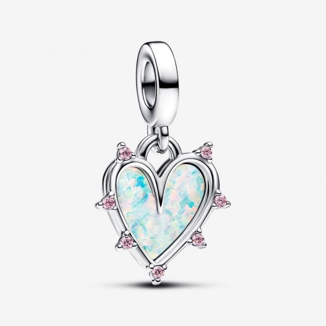 Friendship Opalescent Double Dangle Charms