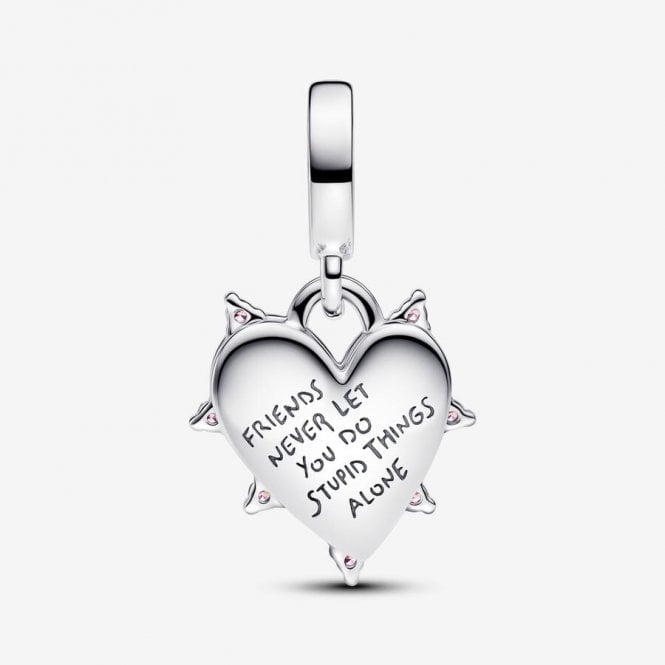 Friendship Opalescent Double Dangle Charms