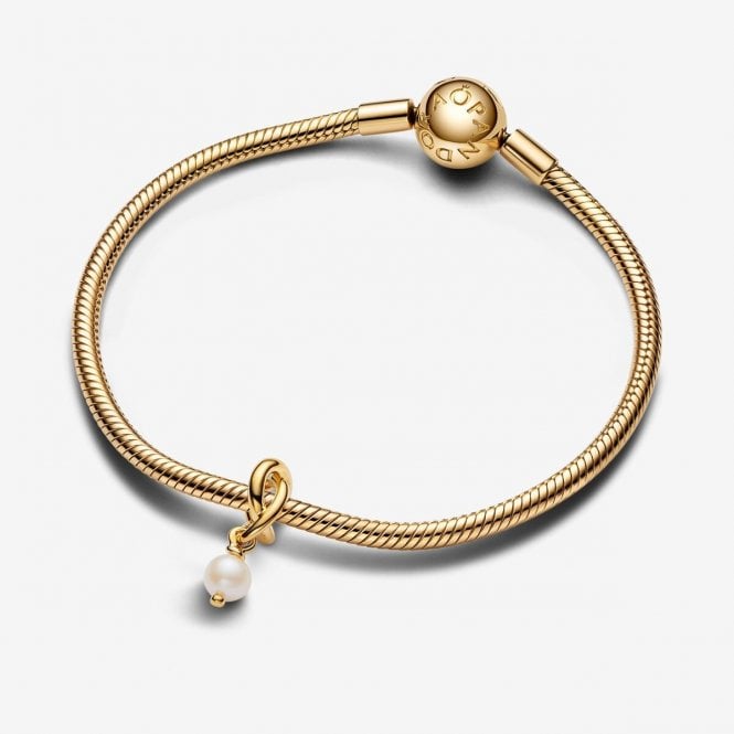 Gold June Birthstone Eternity Circle Dangle Charms
