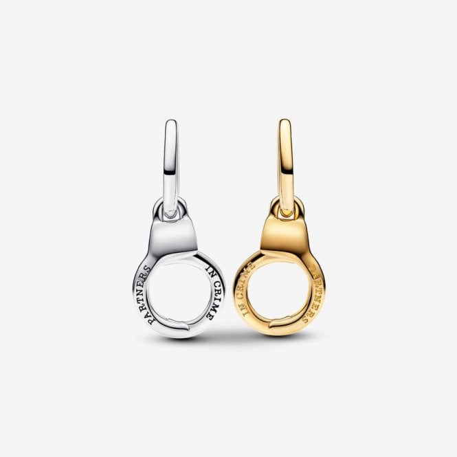 Openable & Splittable Handcuffs Dangle Charms