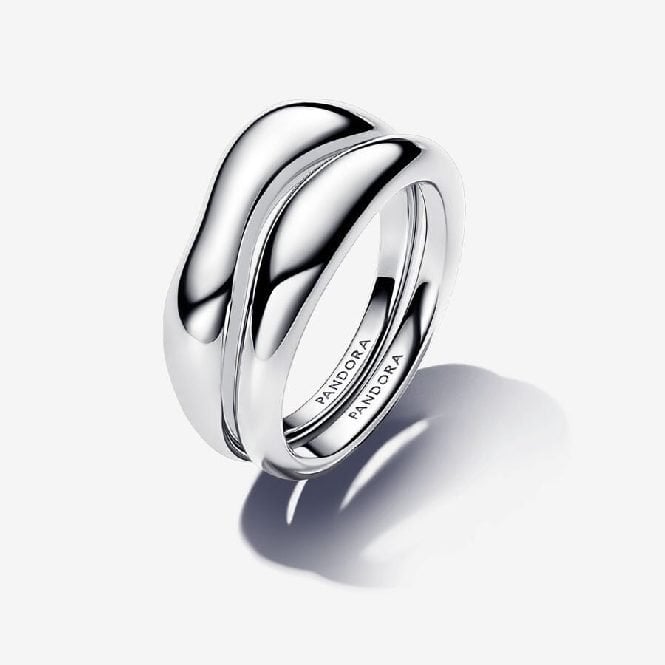 Organically Shaped Stacking Rings, Size 56