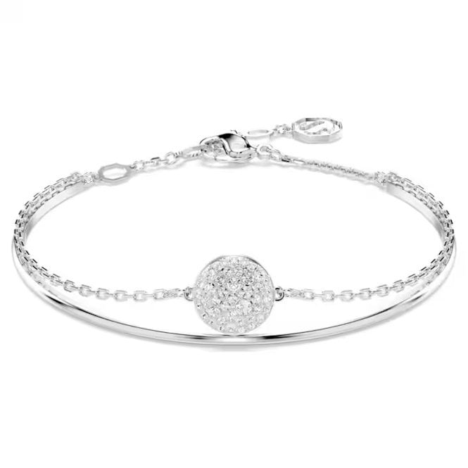Sublima Bangle, White Crystal, Silver Swarovski UK – Grace Co
