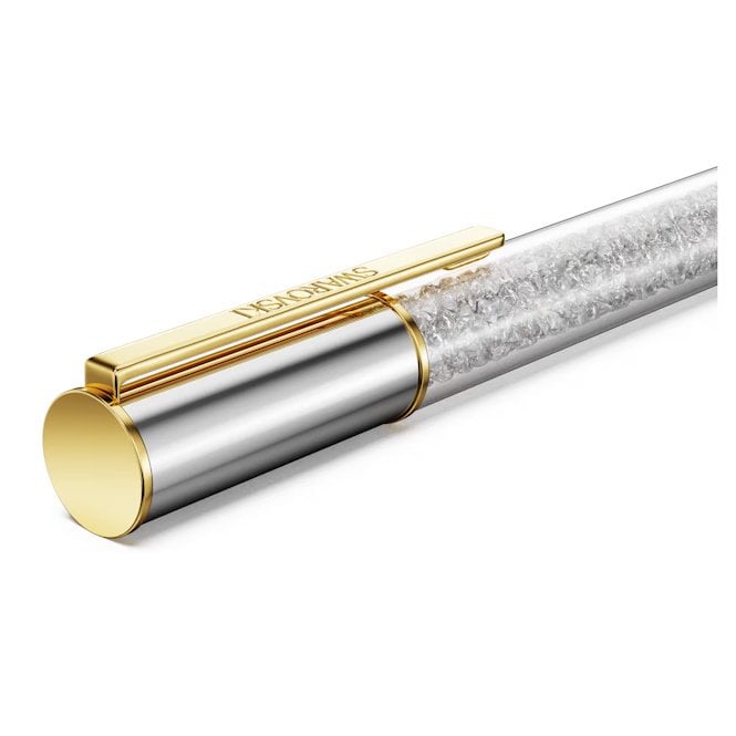Crystalline Lustre Ballpoint Pen in Silver with Mixed Finish