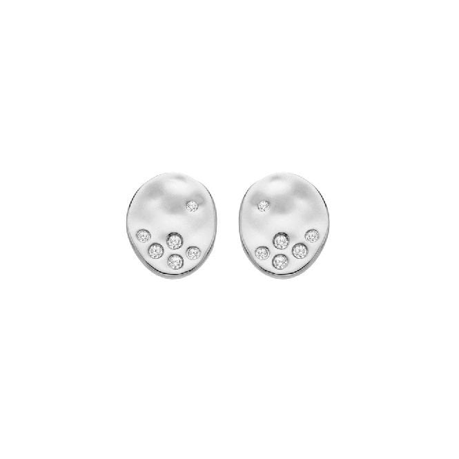 Silver Illuminate Stud Earrings