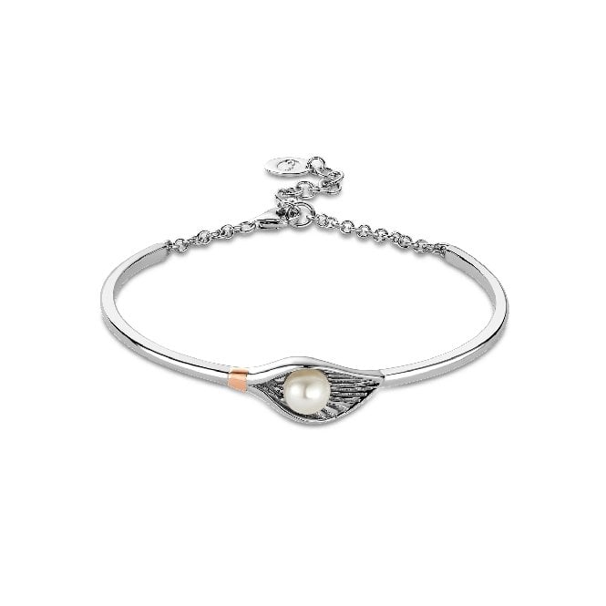 Nature's Wonder Silver Oyster Shell Banglet