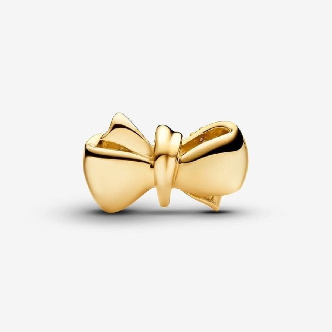 Gold Sparkling Bow Charms
