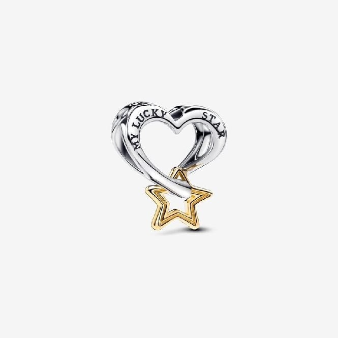 Gold Lucky Star & Heart Charms