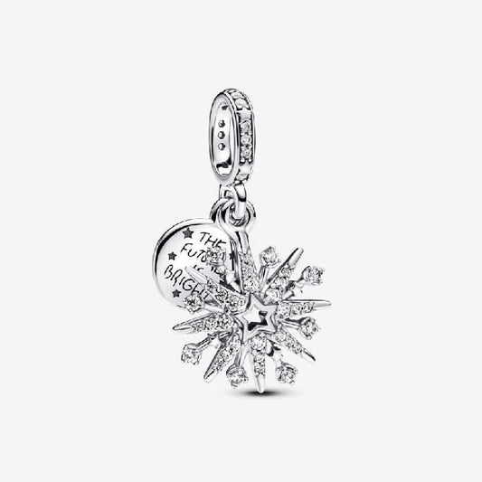 Pandora Sparkling Firework Double Dangle Charms