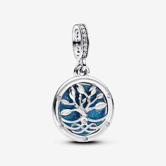 Pandora Glow-in-the-Dark Infinity Tree Double Dangle Charms