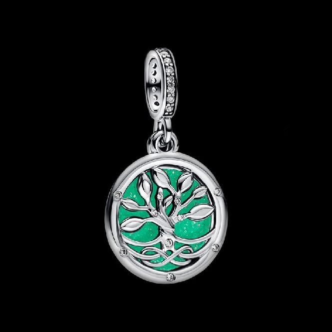 Glow-in-the-Dark Infinity Tree Double Dangle Charms