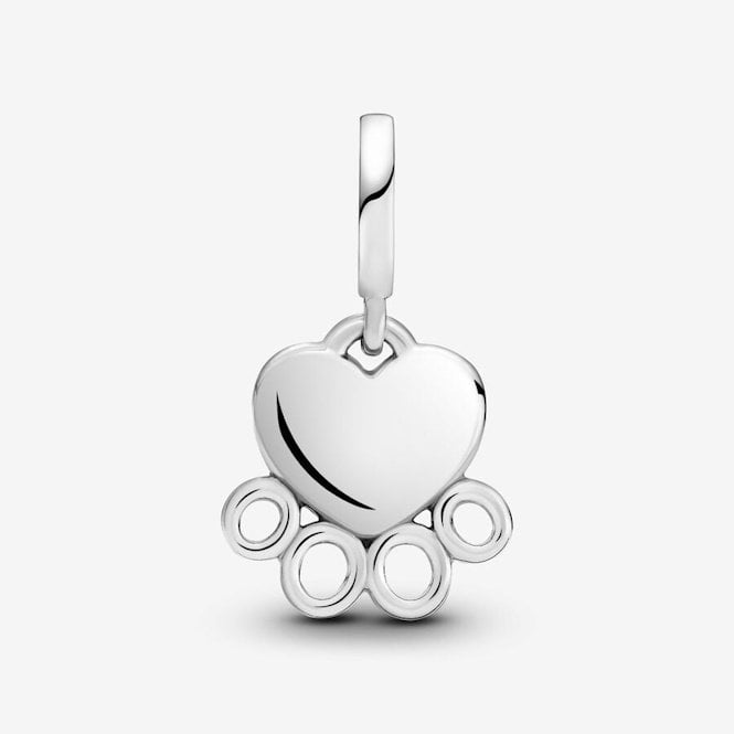 Hearts & Paw Print Dangle Charms