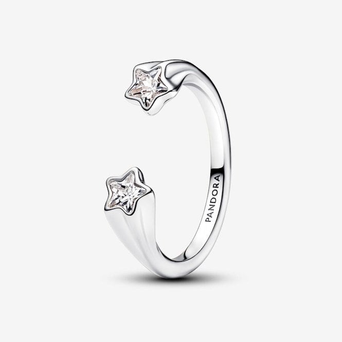 Shooting Stars Open Ring, Size 54