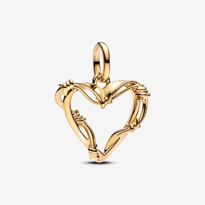 ME Gold Wire Heart Dangle Charms