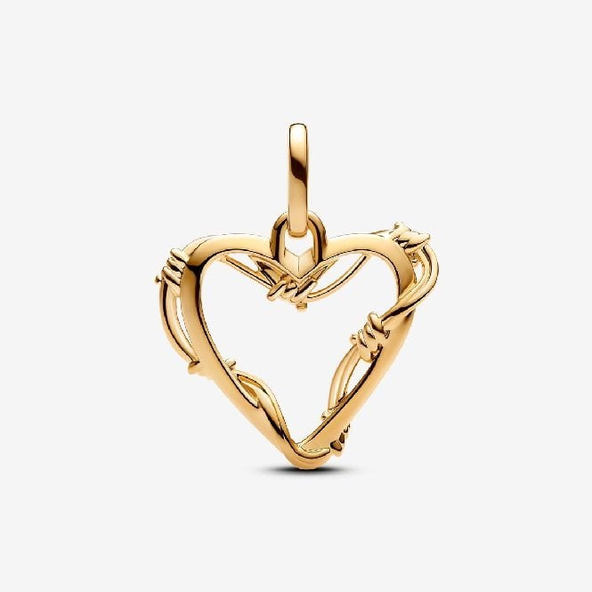 ME Gold Wire Heart Dangle Charms